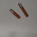 Lobodt Stainless Steel Nail File with Anti-Slip Handle and Leather Case, Double Sided and Files Nails Easily for Men and Woman, Great for Home Salon or Travel Use (2 PCS Metal)