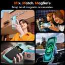 TAURI for iPhone 16 Case, Compatible with MagSafe [Anti-Yellowing] with Screen Protectors, Military-Grade Protection, Shockproof Slim Magnetic Phone Case for iPhone 16 6.1", Green