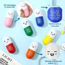 Arrowbash 18 Pcs Vitamin Pill Stress Ball CNA Week Appreciation Gift for Nurses Doctor Pill Shaped Foam Inspirational Coworker Employee Thank You Stress Ball with Cute Cartoon Emotion Face (May You)