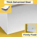 Through The Wall Air Conditioner Sleeve, 26 Inch AC Wall Sleeve with Ventilation Grille, Universal AC Wall Sleeve for TTW Air Conditioner Units, Weather Resistant & Keep Out Leaves