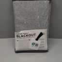 100% Blackout Shield Linen Blackout Curtains for Bedroom 84 Inches Long, Back Tab/Rod Pocket Living Room Drapes, Thermal Insulated Blackout Curtains 2 Panels Set, 50" W x 84" L, Grey