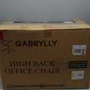 GABRYLLY Ergonomic Office Chair, High Back Home Desk Chair with Headrest, Flip-Up Arms, 90-120 Tilt Lock and Wide Cushion, Big and Tall Mesh Chairs for Man Woman, Black Task Chair