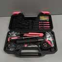 132 Piece Pink Tool Set, Womens Tool Kit for House, All Purpose Tool Kit for Home & Women, Small Home Repair Tool Set with Plastic Storage Toolbox for Garage, Office, College Dormitory, DIY Projects