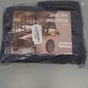 Genina Waterproof Seat Covers for Dining Room Chairs Covers Dining Chair Cover Kitchen Chair Covers (Navy Blue, 4 Pcs)