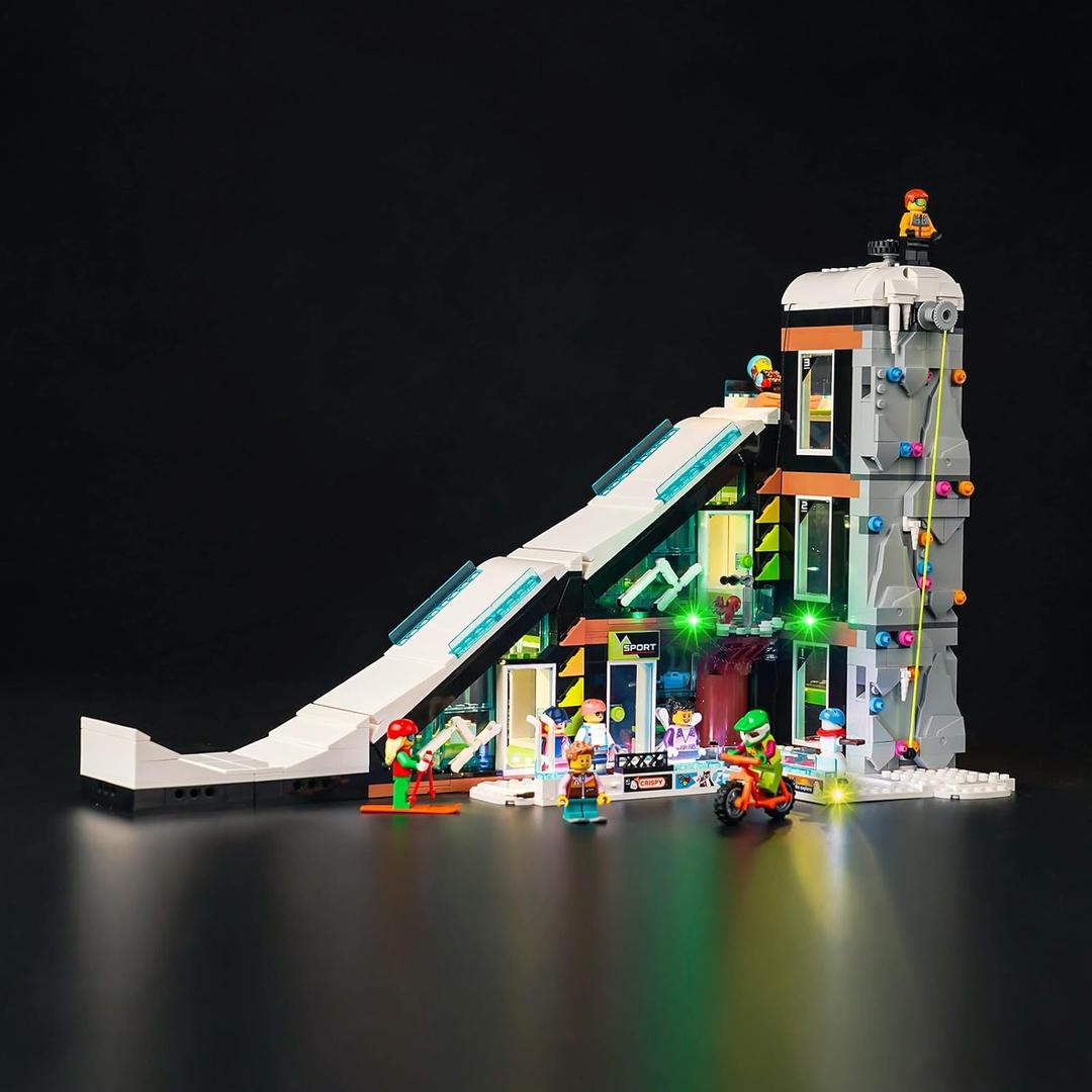 Upgraded Led Light Kit for Lego City Ski and Climbing Center Building Set, Compatible with Lego 60366 (Model Not Included)