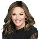 Raquel Welch Wavy Day Shoulder Length Soft Styled Waves By Hairuwear, Average Cap Size, SS12/22 Shaded Cappuccino