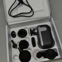 Mini Massage Device with 10 Massage Heads, Percussion Deep Tissues Handheld Muscle Massager, 8mm Amplitude High-Intensity Massager Device for Pain Relief for Office Gifts for Her, Home, Athletes (Black)