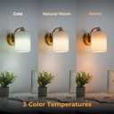 Battery Operated Wall Sconce Set of 2, Rechargeable Wall Sconce with 13000mAh Bulb Pleated Lampshade, Wireless Battery Powered Wall Sconces Set of 2 for Bedroom Living Room, Gold