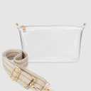 FANGSUN Clear Bag for Stadium Events, Clear Purses for Women, Transparent Crossbody Stadium Bag for Concert, Sport (Beige Herringbone)