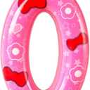Pink Birthday Candles Number 7 Cute Bow Cake Decorations for Girls, Elegant Pink Candle for Party Celebration and Family Birthday Events