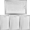 LUBIYACK 4Pcs Microwave Grease Filter Replacement for LG 5230W1A012B, Microwave Filter Replacement 7.64" x 5.1" Grease Filter Replacement
