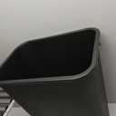 Amazon Basics Rectangular Plastic Office Wastebasket, Easy to Clean, 10 Gallon, Black, 2-Pack
