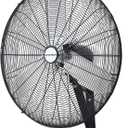 30 inch Wall Mount Fan Oscillating, 3-Speed 8850 CFM High Velocity Industrial Wall Mounted Fan, Heavy Duty Air Circulator for Garage, Shop, Gym, Workshop, Covered Patio - UL Listed