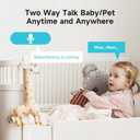 2K Indoor Camera for Home Security & Baby Monitoring, WiFi Pet Camera with App, 2.4G/5G, 360 Pan&Tilt, Night Vision, Motion Detection, 2-Way Audio, SD/Cloud Storage, Works with Alexa