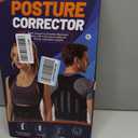 Posture Corrector Back Brace for Women & Men, Full Back Support Brace Adjustable Breathable Back Straightener for Upper/Lower Back & Hunchback, 4 Vertical Bars, Color: Black-XL