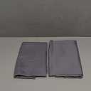 Bedsure Pillow Cases Queen, Cooling Pillow Cases, Rayon Derived from Bamboo Dark Grey Pillowcases Queen Size Set of 2, PureWoven & Soft Bedding Pillow Cover with Envelope Closure,Gifts, 20x30 Inches