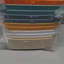 Wenqik 12 Pcs Plastic Storage Bins Storage Basket with Handles Toy Organizers and Storage Containers for Home Cupboard Kitchen Office Bathroom Pantry Organization Box(Bright, 9.6 x 6.3 x 3.9 Inch)