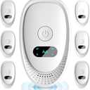 2026 Upgraded Ultrasonic Repeller & Insect Indoor Repeller, Pest Control Repeller, Mouse Repellent Indoor for Spider Bug Roach Rat Mice Insect Deterrent, Rodent Repellent Plug in, White - 6 Packs