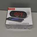 Timex Alarm Clock with Large Display and 5W USB Charging Port, Digital Alarm Clock for Bedroom Includes 100-240V Universal Power Adapter (T1120B-Black)