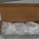 Tioncy 6 Pcs Hot Cocoa Bar Supplies Sugar Bowls with Lid and Spoon Party Bar Ice Cream Sundae Caramel Apple Dipping Container Christmas Acrylic Candy Dispenser with Tag (7.1 oz,Clear)