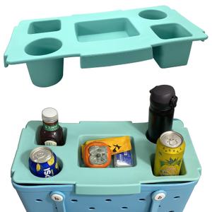 Yewaii Top Cup Holder Tray Accessory for Bogg Bag X-Large - Accessories for Original Bogg Bag - Divider and Organizer Phone Holder for Bogg (New Green)