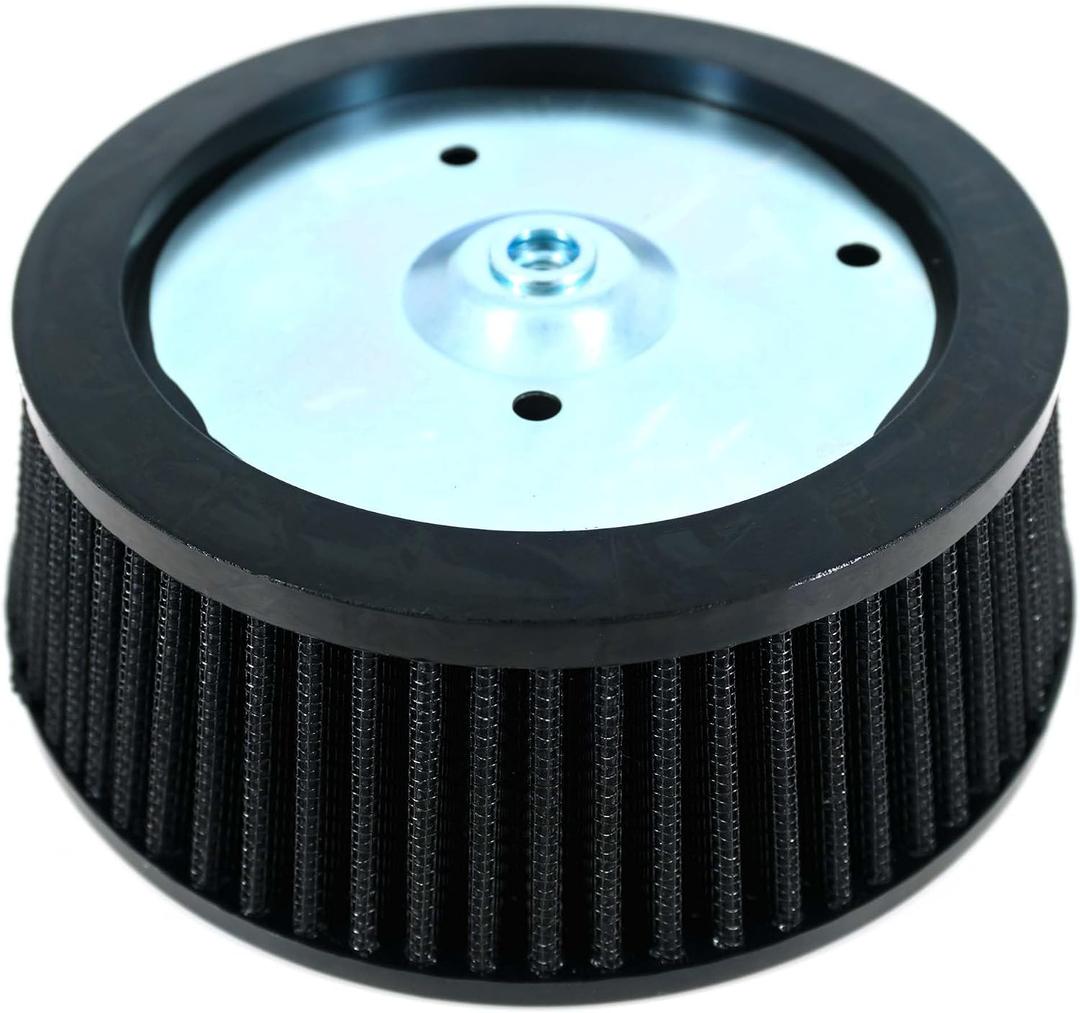 Harley Air Filter Engine Air Cleaner Motorcycle Air Filter for Harley 1999-2017 Dyna, 2000-2015 Softail, 1999-2007 Touring (Black)