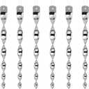 Besmon Woodpecker Bird Scare Devices，Reflective Scare Rods Control Device to Keep Birds Away from Patio Pool（Christmas Reflective Strip Hanging Home as Decoration） (6PCS)