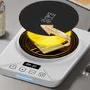 Sourdough Starter Warmer Mat - 24H Timer - Precise 1°F Thermostat Control (70-100°F) - Smart Memory Warming On/ Off - Fits Jars Up to 40oz - Perfect for Home Baking (Moonlight White)