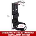 2 Pack Fire Extinguisher Brackets, 2.5 LB Fire Extinguisher Wall Mount Bracket, Metal Heavy Duty Fire Extinguishers Holder for Home, Car, RV, Truck, Mini Fire Extinguishers (Non-Universal)