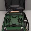 OGERY 2-Burner Foldable Camping Stove with Griddle (Textured & Smooth) and Carrying Bag, Portable Propane Camp Stove with 2 Adjustable Burners & Piezo Ignition, for Camping Tailgating Essentials Gear (Green)