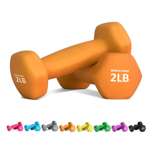 Balelinko Home Gym Equipment Workouts Strength Training Weight Loss Pilates Weights Yoga Sets Weights for Women, Men, Seniors and Youth 2 Lb