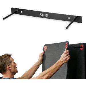 SPRI Hanging Exercise Mat, Fitness & Yoga Mat for Group Fitness Classes, Commercial Grade Quality with Reinforced Holes (Rack)