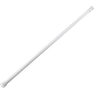 Extendable Spring Loaded Tension Curtain Rod, White Metal Telescopic Pole for Windows Doors Bathroom Kitchen Wardrobe, No Drill Installation, Adjustable 30-50cm 40-70cm 60-110cm(40-70cm)