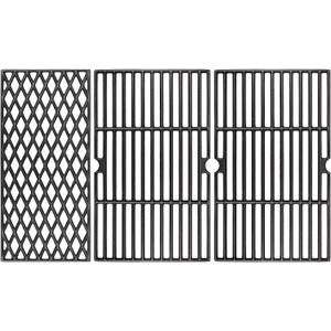 Uniflasy Cast Iron Cooking Grates for Dynaglo 4 Burner DGH450CRP DGH450CRP-D DGF493BNP, 5 Burner DGH474CRP DGH485CRP, Dyna-glo Grill Grate Replacement Part, 70-01-911 70-02-614 Grill Grate