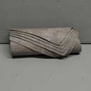 Round Table Placemats Set of 6, Faux Leather Wedge Shape Place Mats Heat Resistant Wipeable Washable Table Mats for Dining Outdoor Indoor, Gray