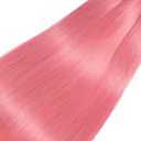 Pink Bundles Human Hair Straight 24 26 28 Inch Pink Bundle Human Hair Extension 3 Bundles 50 Gram Per Bundle 150g Total Unprocessed Virgin Hair Double Weft