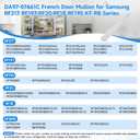 DA97-07661C Refrigerator French Door Flipper Mullion Assembly with Heater Compatible with Samsung RF217 RF197 RF20 RF18 RF195 KF RB Series, Replaces AP4578280 PS4175373 EAP4175373 2051130