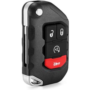 Smart Key Fob Replacement Fits for Jeep Wrangler 2018 2019 2020 2021 2022 2023 2024 Jeep Gladiator 2020-2024 Proximity Keyless Entry Remote Control 433 Mhz OHT1130261 ID4A