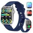 TRAUSI Smart Watches for Men Women, 1.83 inches HD Smartwatch with 120 Sports Modes, Heart Rate/ Sleep Monitor, IP67 Waterproof, Bluetooth Call and Music Control (Dark Blue)