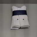 Tommy Hilfiger Mens Crew Socks - 5 Pack Cushioned Stretch Athletic Performance Crew Length Running Socks for Men (7-12, Pure White)