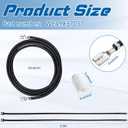 Gisafai WE11M10001 Dryer Heating Element with WE49X37037 Dryers Heater Wire Repair Kit Compatible with Most GE Dryer Laundry MICA Heater