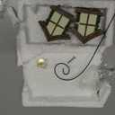 Fairy Garden Decor Fairy Door and Windows for Trees, Glow in The Dark Yard Sculpture Lawn Ornament Mini Garden Art Outdoor Decor Accessories with Lantern (C)