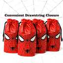 Eylola Spider Themed Gift Bags, PE, 6.3 x 9 Inch, Pack of 48, for Birthday Party Supplies, 1 count