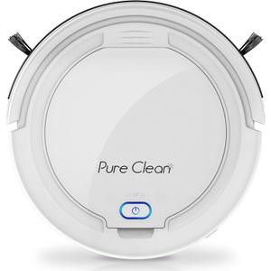 Smart Automatic Robotic Vacuum Cleaner - Slim Rechargeable Electric Automatic Robot Vacuum Cleaner w/, Self Programmed Navigation, Anti-fall Sensors - (Carpet, Hardwood, Linoleum, Tile), White