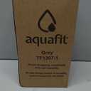 AQUAFIT 1 Gallon Water Bottle with Time Marker - Straw & Chug Lid - BPA Free Gym Water Bottle with Straw - Big Gallon Jug (Gray, 128 oz - 2 Lids)