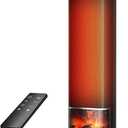 Space Heater, 1500W PTC Ceramic Heaters for Indoor Use with Remote, 24H Timer, Oscillation, Tip-Over and Overheat Protection, Fast Safety Heat for Home Office- Upgraded
