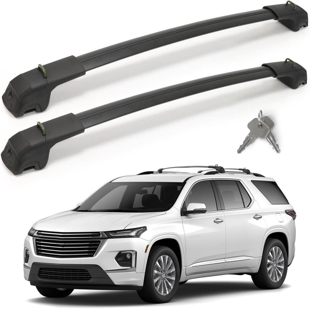 360LBS T-Slot Roof Rack Cross Bars Compatible with Chevrolet Chevy Traverse