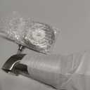 Universal Bathroom Tub Spout with Metal Tub Spout Cover Ring, 5 1/4 Inches Reach Wall Front Mount Faucet with Shower Diverter 1/2 IPS Inside Thread(Brushed Nickel)