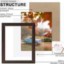 KTKDE 24x36 Poster Frame 3 Pack,Picture Frames Wooden Walnut 36 by 24 in for Pictures and Art Prints, Exhibition, Caffe Large Frame for Photos, best gift