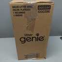 Litter Genie Standard Pail (Silver) | Cat Litter Box Waste Disposal System for Odor Control | Includes 1 Square Refill Bag